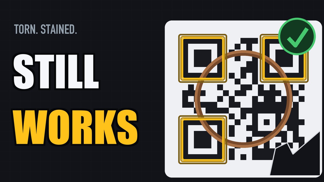 You Can Rip Off 30% of a QR Code and It Still Works